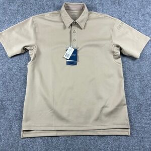 Propper Performance Polo Mens Medium Tan‎ Short Sleeve ICE Tactical Quick Dry